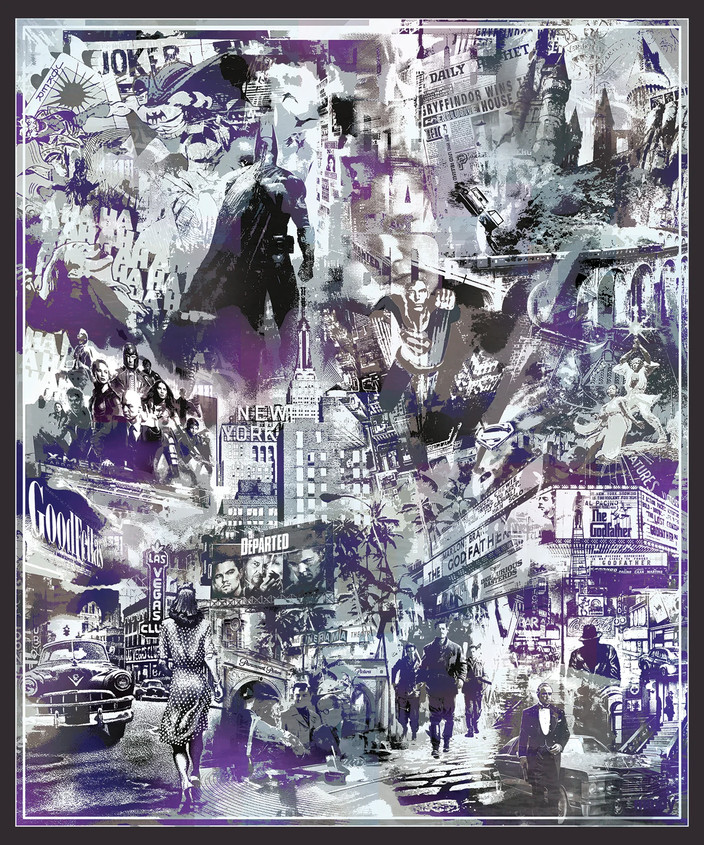 Custom commissioned wall art by New York City artist Mindy Lehmann - residential and commercial art commissions including hotel installations and corporate art